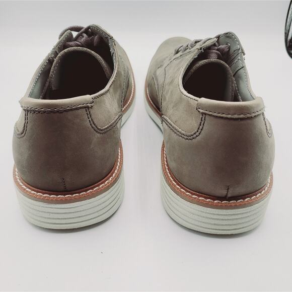 G.H. Bass & Co. Gray Suede Leather Lace Up Oxford Derby Size 9.5M - Picture 6 of 11